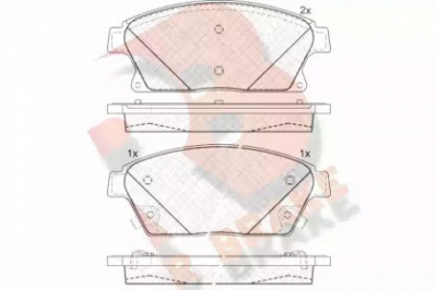 R BRAKE rb1939202 -  Комплект тормозных колодок, дисковый тормоз